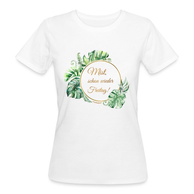 Produktbild weisses T-Shirt mit Design Freitag