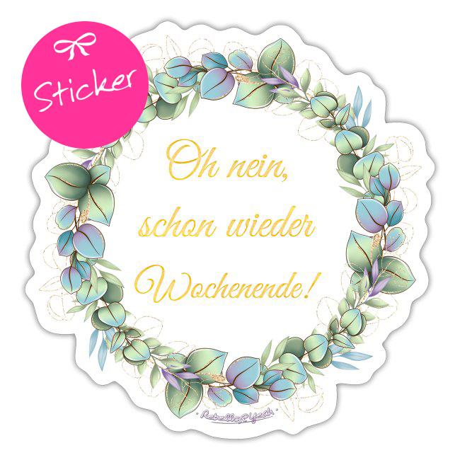 Produktbild Sticker mit Design Wochenende